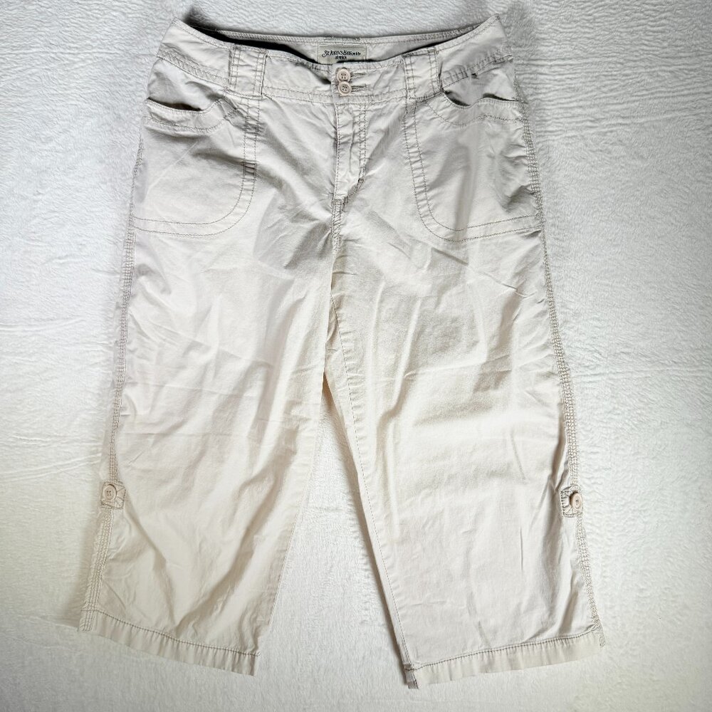 Women's St‎ James Bay Capris Petite Stretch Beige 8P